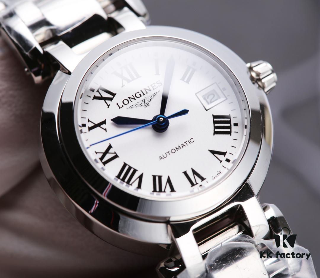6931a820ccd8ab3d7af9c8ab Mechanical Women's Watch with Full Circle VVS Genuine Diamonds, Longines La Lune L8.111.4.87.6, 120m Waterproof, Japanese NH05 Movement, Sapphire Crystal, Blue Heat-Treated Hands