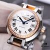 6931a820ccd8ab3d7af9c8b1 Mechanical Women's Watch with Full Circle VVS Diamonds, Longines La Lune L8.111.4.87.6, 120m Waterproof, Sapphire Crystal, Japanese NH05 Movement