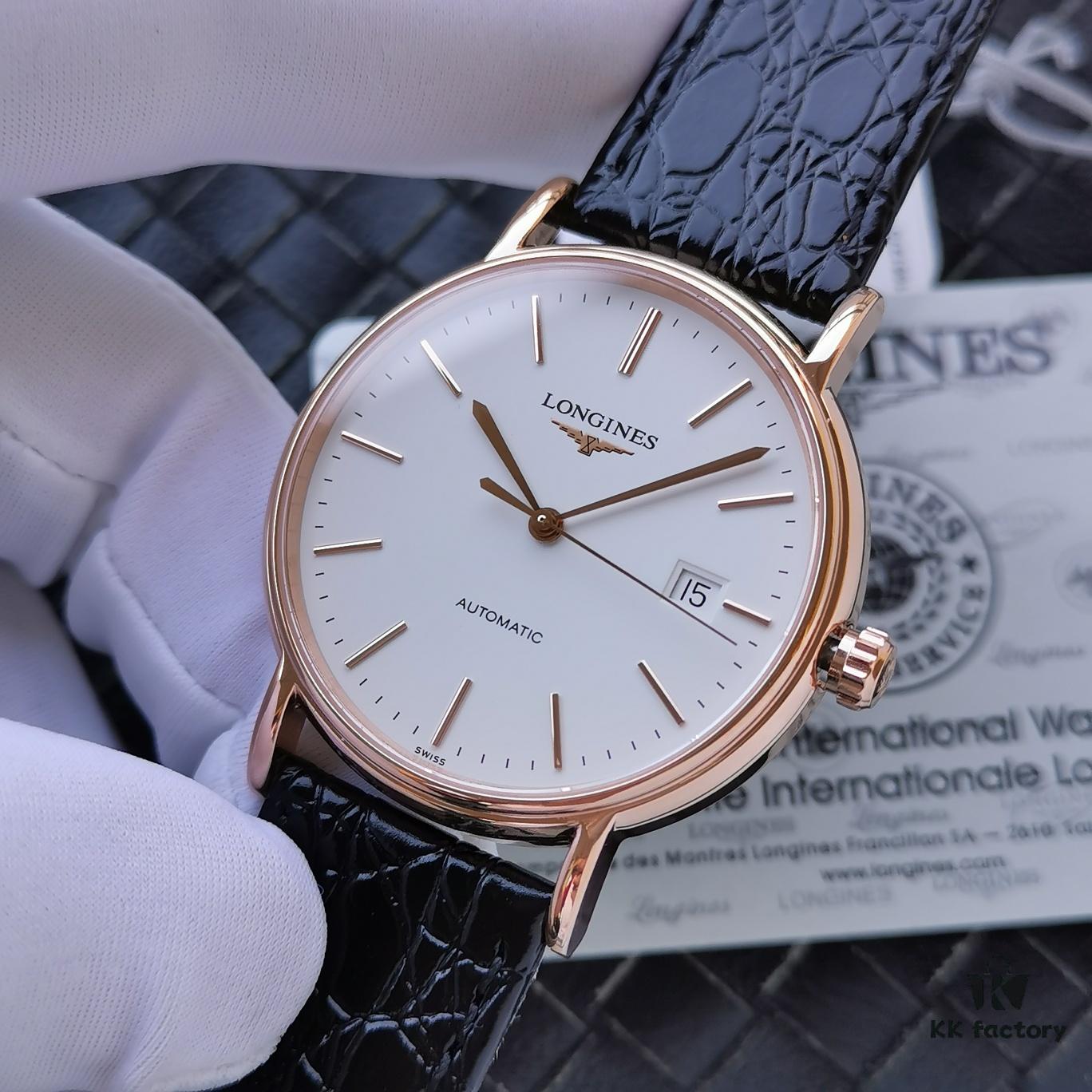 6931a825ccd8ab3d7af9c906 King Year (KY) Production - Longines Elegant Collection, 38.5mm Case, Cal.L619 Ultra-Thin Automatic Movement, Double-Sided Sapphire Crystal, 316L Stainless Steel Bracelet