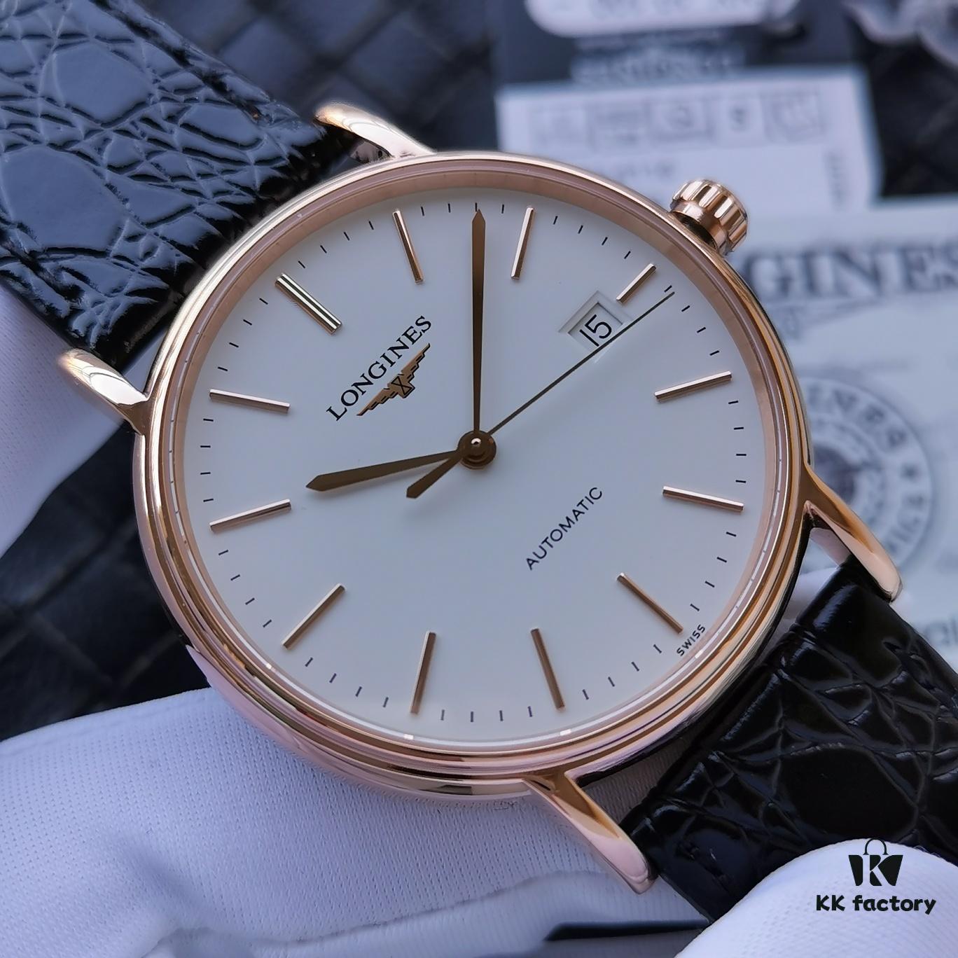 6931a825ccd8ab3d7af9c907 King Year (KY) Production - Longines Elegant Collection, 38.5mm Case, Cal.L619 Ultra-Thin Automatic Movement, Double-Sided Sapphire Crystal, 316L Stainless Steel Bracelet