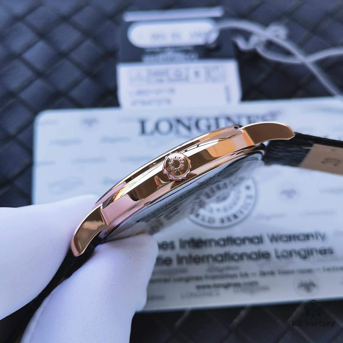 6931a825ccd8ab3d7af9c908 King Year (KY) Production - Longines Elegant Collection, 38.5mm Case, Cal.L619 Ultra-Thin Automatic Movement, Double-Sided Sapphire Crystal, 316L Stainless Steel Bracelet