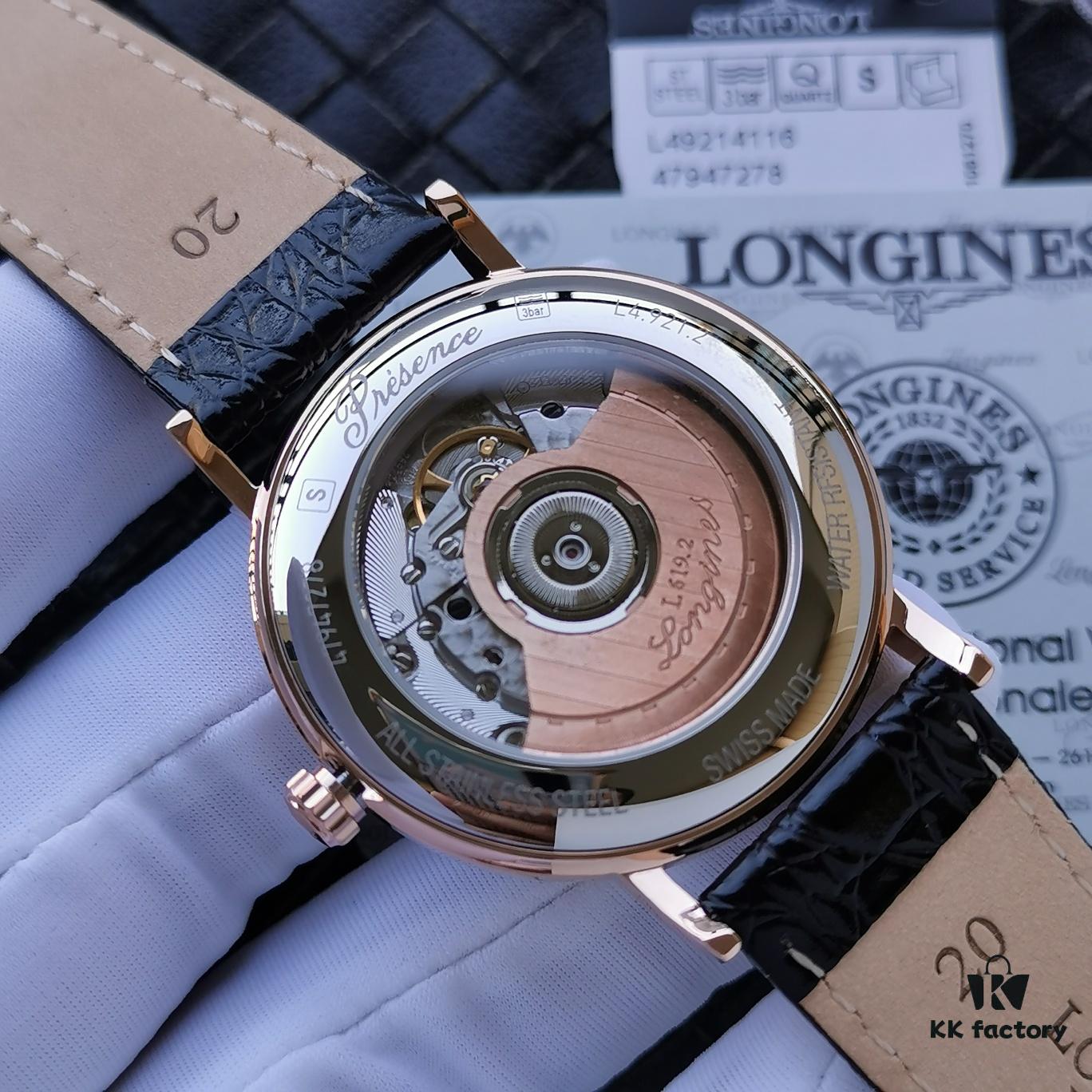 6931a825ccd8ab3d7af9c90a King Year (KY) Production - Longines Elegant Collection, 38.5mm Case, Cal.L619 Ultra-Thin Automatic Movement, Double-Sided Sapphire Crystal, 316L Stainless Steel Bracelet