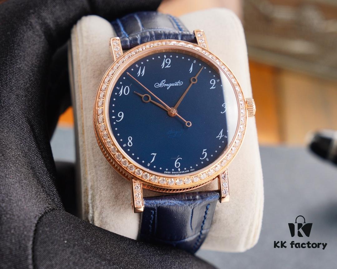 6931a826ccd8ab3d7af9c916 Breguet Classique Series 5177 Blue 'Grand Feu' Enamel Dial Watch