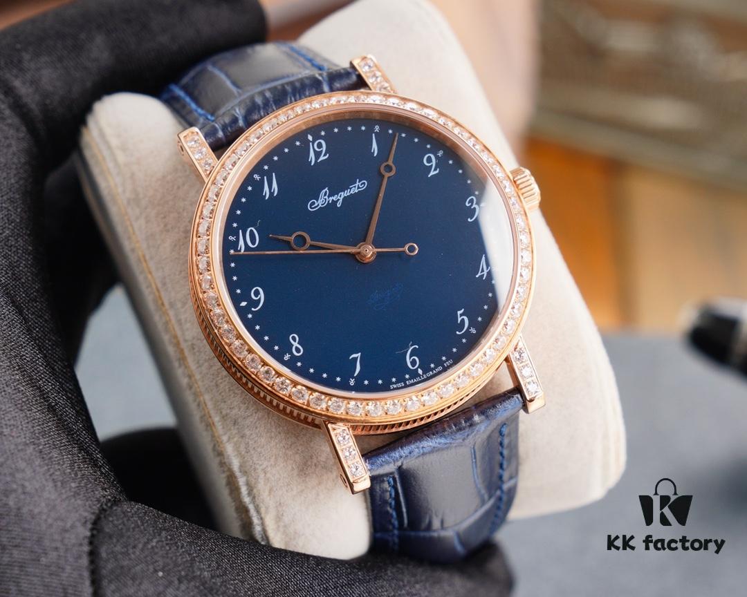 6931a826ccd8ab3d7af9c918 Breguet Classique Series 5177 Blue 'Grand Feu' Enamel Dial Watch