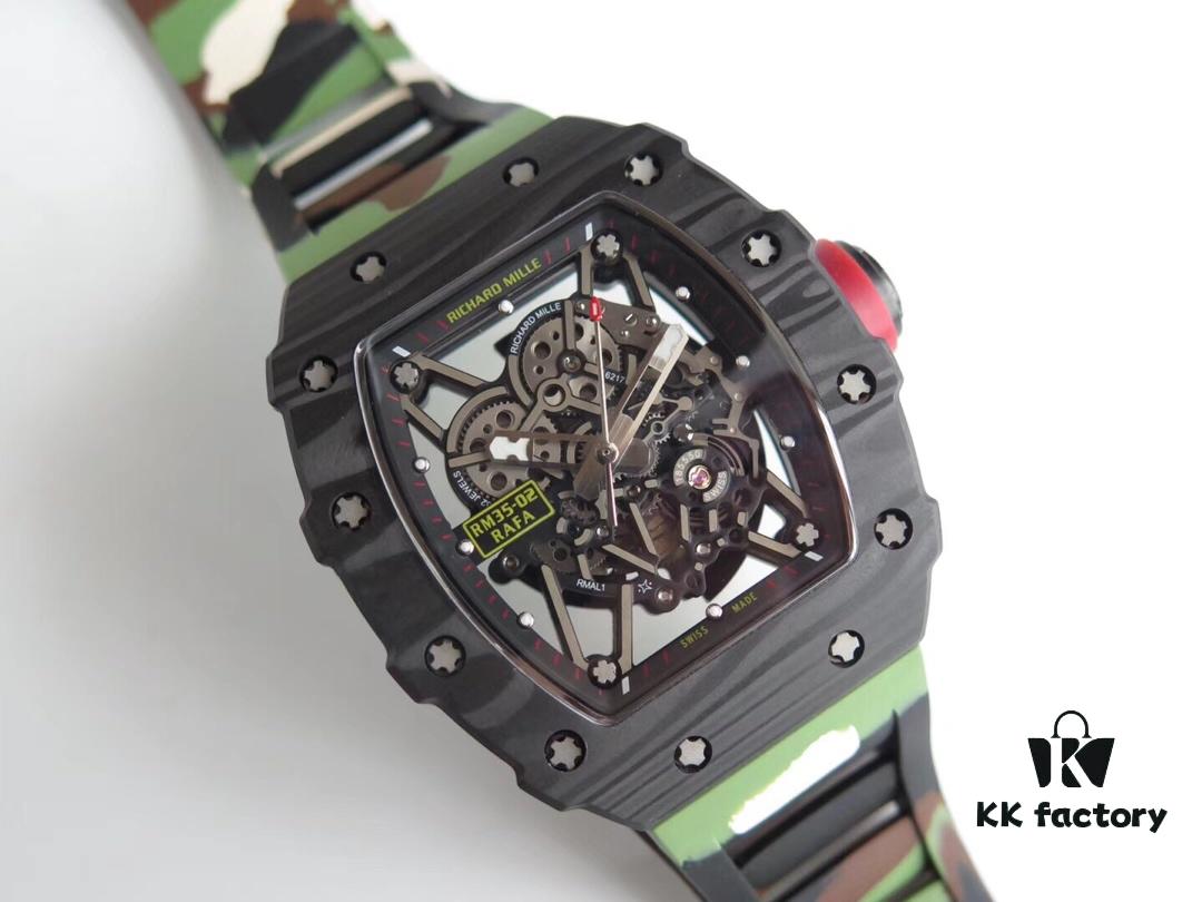 6931a82accd8ab3d7af9c956 KV Taiwan Factory Replica Richard Mille RM-035 Carbon Fiber 'Camouflage' Series - The Ultimate Reinterpretation