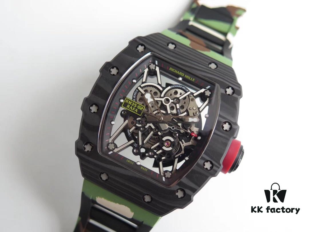 6931a82accd8ab3d7af9c957 KV Taiwan Factory Replica Richard Mille RM-035 Carbon Fiber 'Camouflage' Series - The Ultimate Reinterpretation