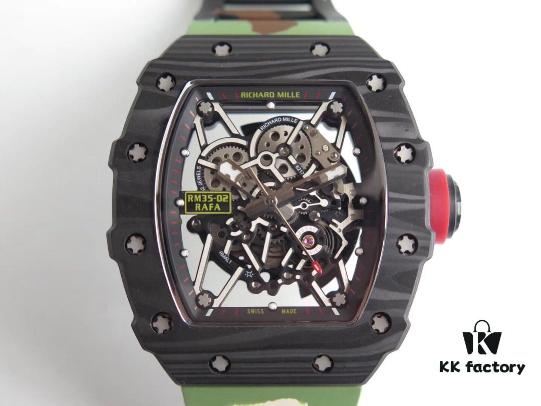 6931a82accd8ab3d7af9c958 KV Taiwan Factory Replica Richard Mille RM-035 Carbon Fiber 'Camouflage' Series - The Ultimate Reinterpretation