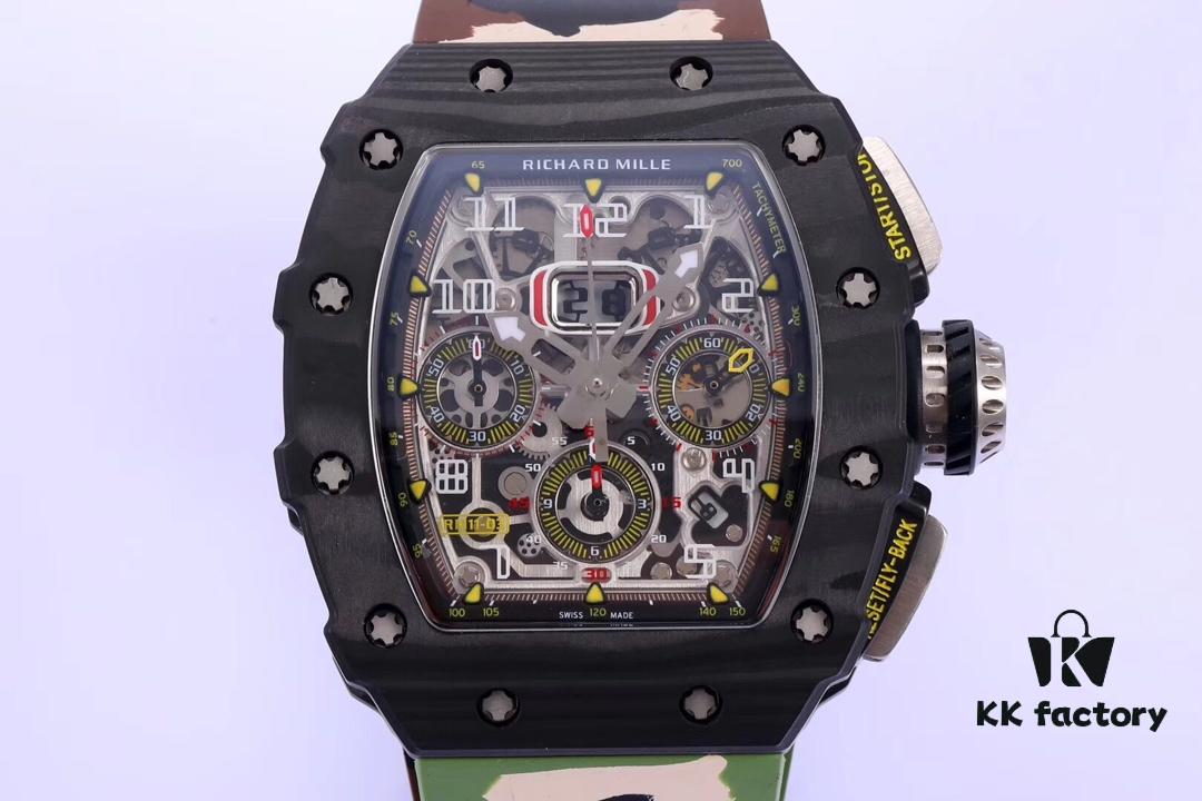 6931a82bccd8ab3d7af9c970 KV Taiwan Factory New Masterpiece Richard Mille RM011-03 NTPT Carbon Fiber Watch