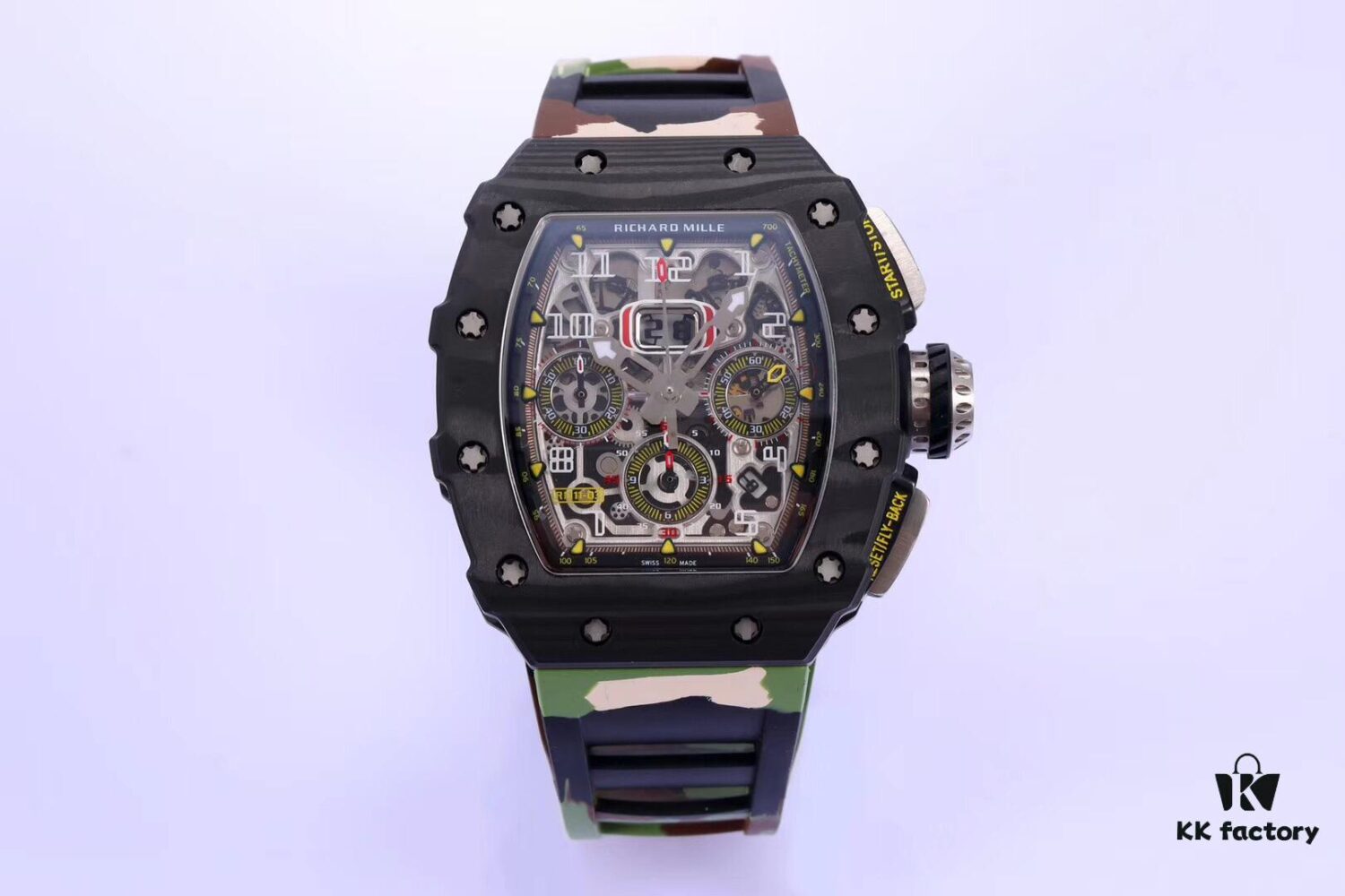 6931a82cccd8ab3d7af9c971 KV Taiwan Factory New Masterpiece Richard Mille RM011-03 NTPT Carbon Fiber Watch