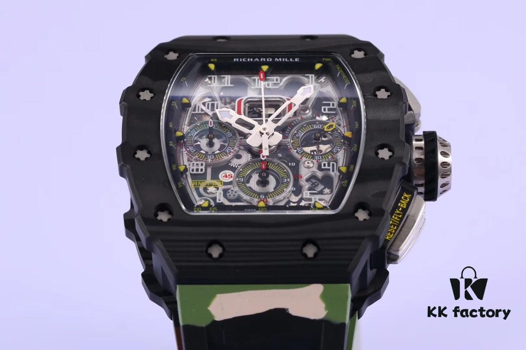 6931a82cccd8ab3d7af9c972 KV Taiwan Factory New Masterpiece Richard Mille RM011-03 NTPT Carbon Fiber Watch