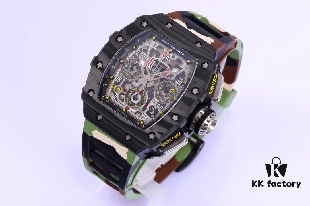 6931a82cccd8ab3d7af9c973 KV Taiwan Factory New Masterpiece Richard Mille RM011-03 NTPT Carbon Fiber Watch