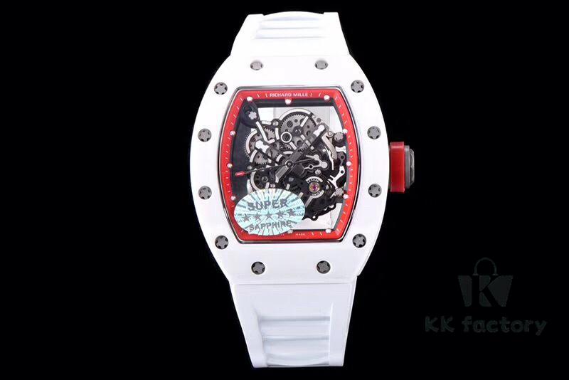 6931a82dccd8ab3d7af9c98d KV Taiwan Factory's Latest Masterpiece! Richard Mill RM055 White Ceramic with White Rubber Strap New Arrival!