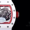 KV Taiwan Factory's Latest Masterpiece! Richard Mill RM055 White Ceramic with White Rubber Strap New Arrival!