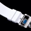 KV Taiwan Factory's Latest Masterpiece! Richard Mill RM055 White Ceramic with White Rubber Strap New Arrival!