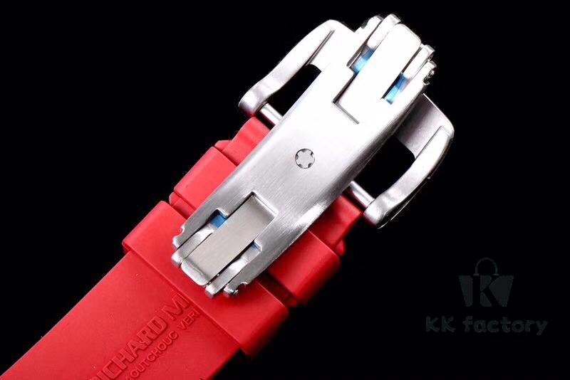 KV Taiwan Factory's Latest Masterpiece! Richard Mill RM055 White Ceramic Case with White/Red Rubber Strap New Arrival!