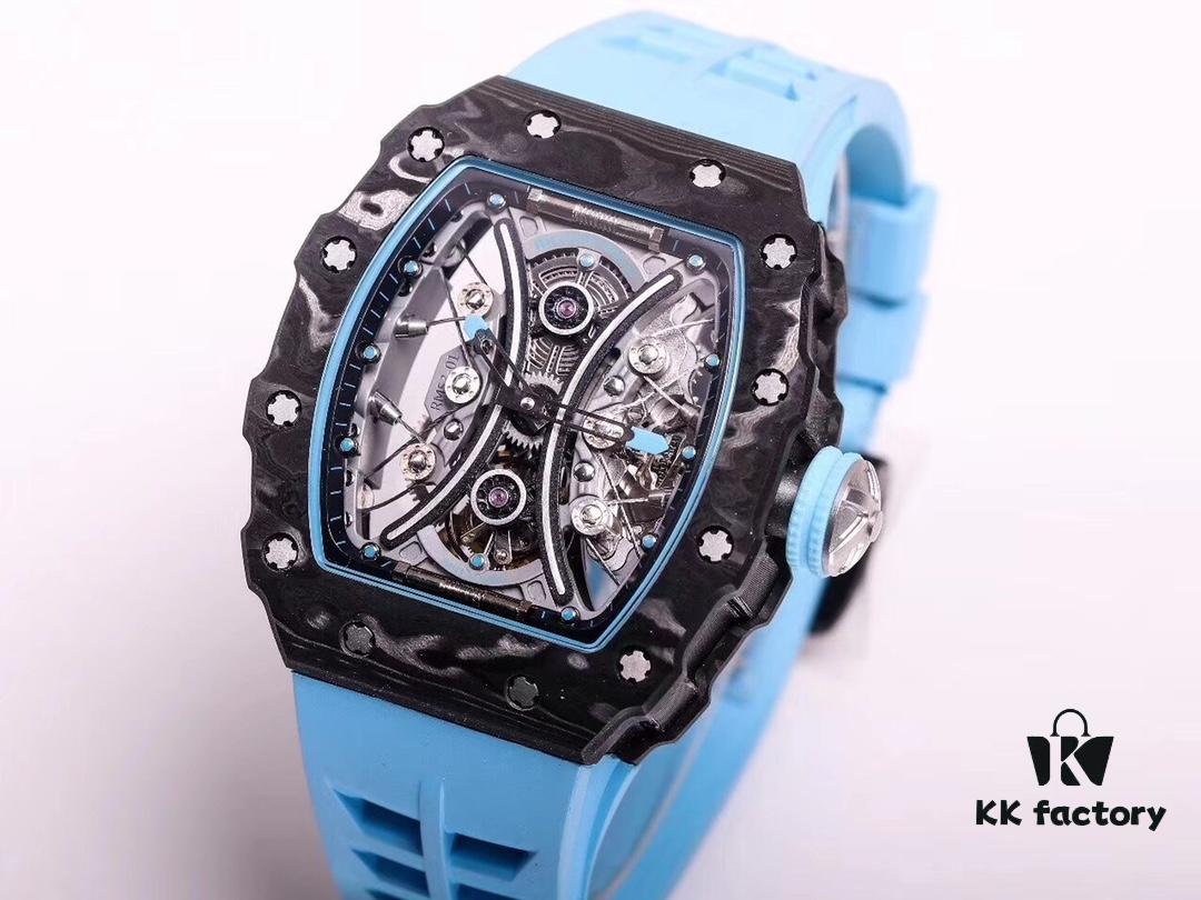 6931a82fccd8ab3d7af9c9a9 JB Richard Mille RM53-01 Upgraded Version Men's Watch - Carbon Fiber Case with Genuine Tourbillon Movement