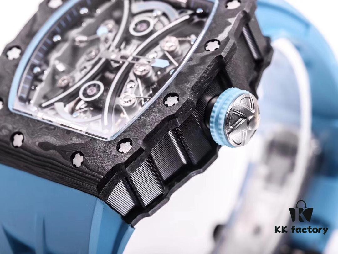 6931a82fccd8ab3d7af9c9ab JB Richard Mille RM53-01 Upgraded Version Men's Watch - Carbon Fiber Case with Genuine Tourbillon Movement