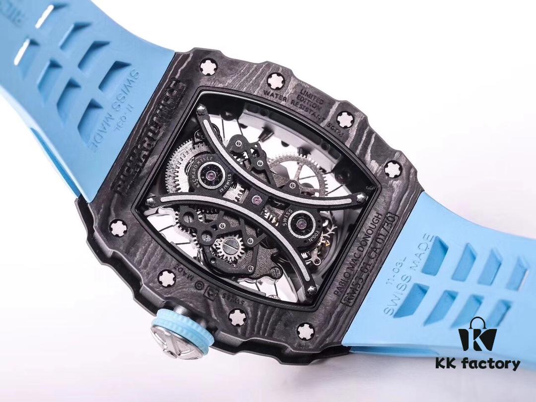 6931a82fccd8ab3d7af9c9ad JB Richard Mille RM53-01 Upgraded Version Men's Watch - Carbon Fiber Case with Genuine Tourbillon Movement