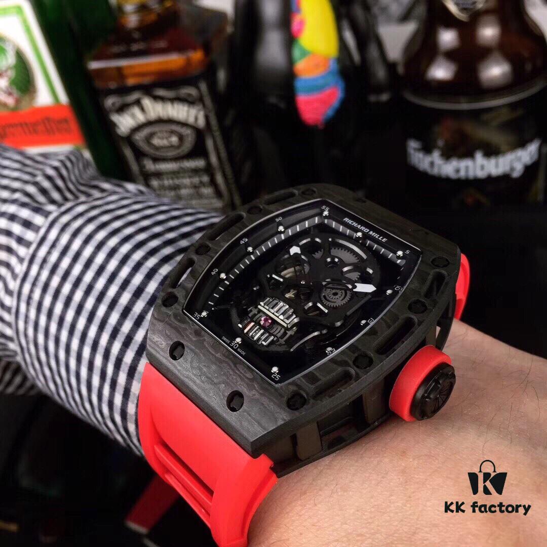 6931a82fccd8ab3d7af9c9b2 Richard Mille RM052 Series Latest Skull Carbon Fiber Upgrade Edition, Skeleton Design with Carbon Fiber Case and Original Imported Mechanical Movement
