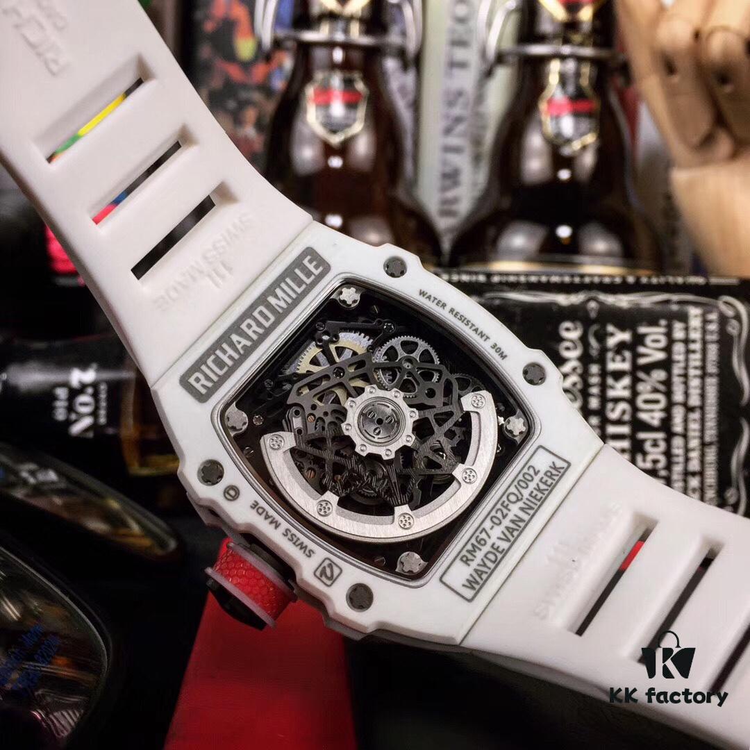 6931a831ccd8ab3d7af9c9c7 Richard Mille RM67-02 Champion High Jumper Edition 1:1 Precision Molded Case Made of 100% NTPT Carbon Fiber / Ceramic Material with Unique Texture, Equipped with Genuine Citizen Automatic Mechanical Movement Vibrating at 28,800, Fully Crafted Including Case and Small Components, Featuring Mature Technology and Distinctively Dynamic Design Lines, Paired with Special Nylon Strap, Size 48X42mm