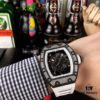 6931a831ccd8ab3d7af9c9cc Richard Mille RM055 Series New Diamond-Set Bezel with Original Carbon Fiber Texture