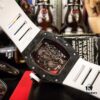 6931a831ccd8ab3d7af9c9d0 Richard Mille RM055 Series New Diamond-Set Bezel with Original Carbon Fiber Texture