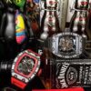 6931a831ccd8ab3d7af9c9d3 Richard Mille RM055 Series New Diamond-Set Bezel with Original Carbon Fiber Texture