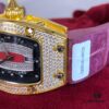6931a834ccd8ab3d7af9c9fc Women's Richard Miller Red Lip Watch with 24K Gold Plating