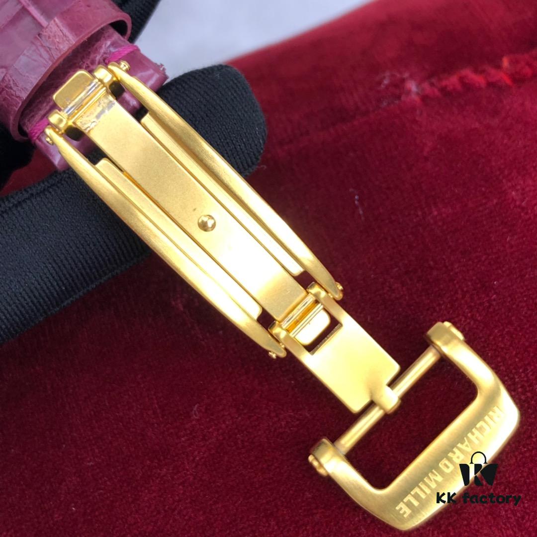 6931a834ccd8ab3d7af9ca00 Women's Richard Miller Red Lip Watch with 24K Gold Plating