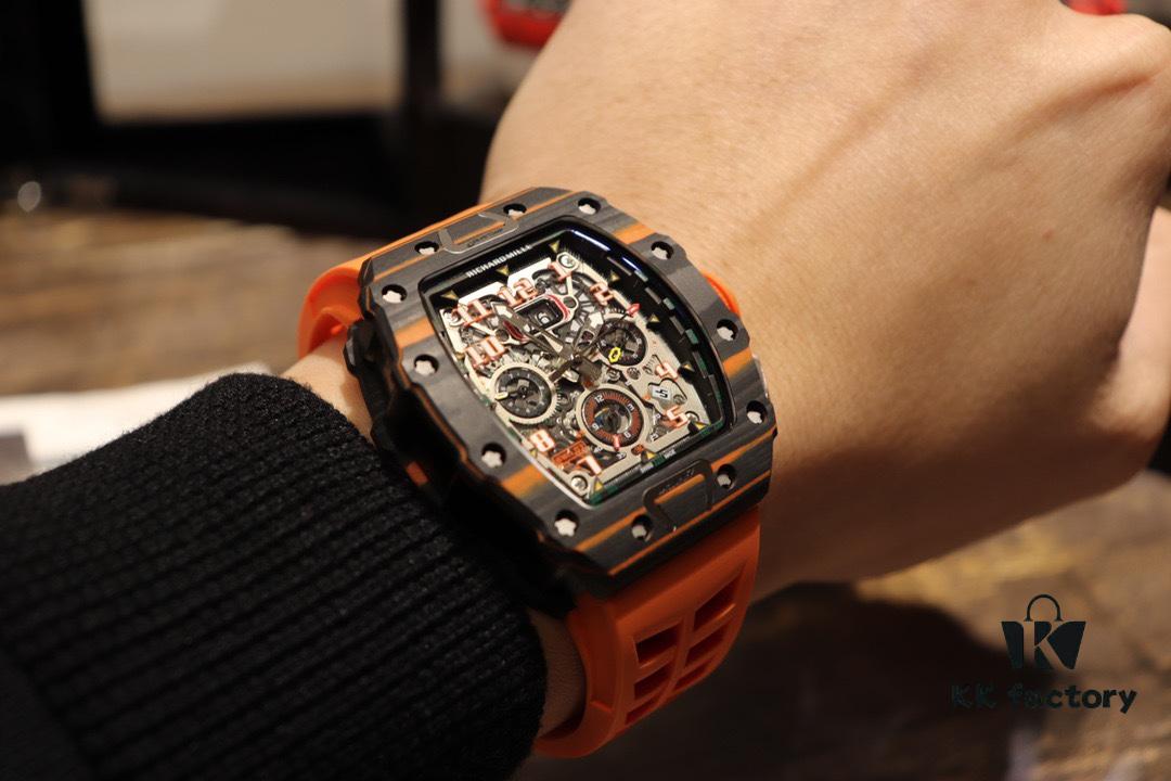 6931a837ccd8ab3d7af9ca27 Richard Mille RM11-03 Elevated to Artistic Excellence, Premium Carbon Fiber Case with Grand Date, Chronograph, Flyback/Reverse Jump Multi-Function Automatic Movement, Imported Rubber Strap with Original Folding Clasp, 50x40mm – Exemplifying Richard Mill's Luxury and Timeless Heritage