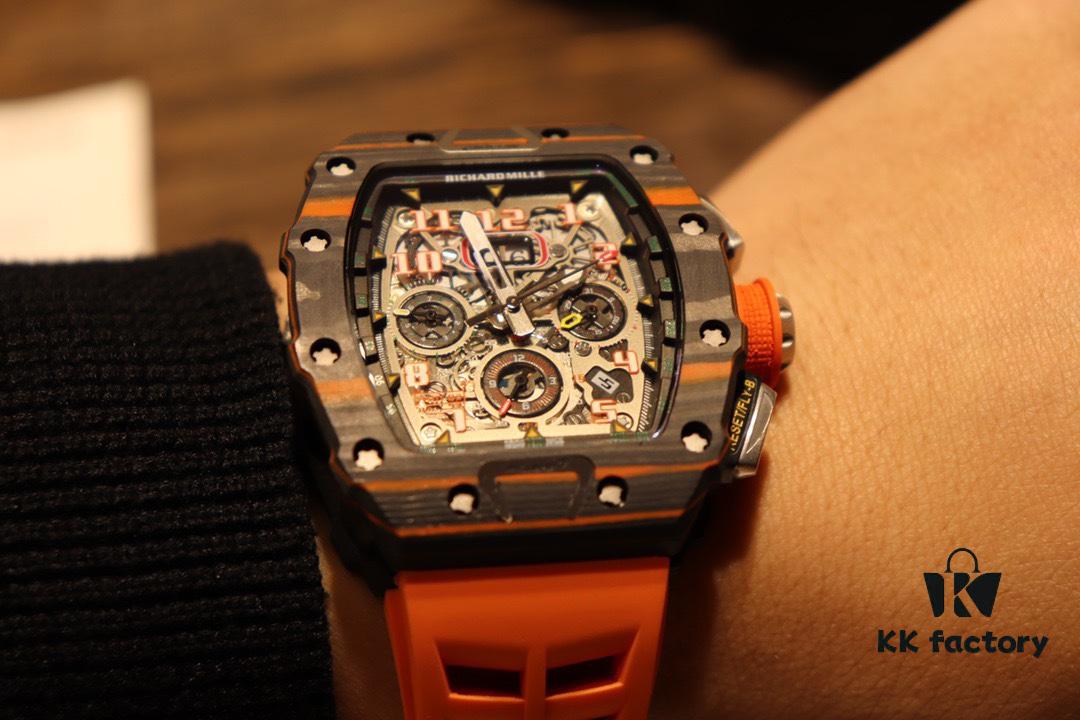 6931a837ccd8ab3d7af9ca29 Richard Mille RM11-03 Elevated to Artistic Excellence, Premium Carbon Fiber Case with Grand Date, Chronograph, Flyback/Reverse Jump Multi-Function Automatic Movement, Imported Rubber Strap with Original Folding Clasp, 50x40mm – Exemplifying Richard Mill's Luxury and Timeless Heritage