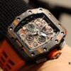 6931a837ccd8ab3d7af9ca2a Richard Mille RM11-03 Elevated to Artistic Excellence, Premium Carbon Fiber Case with Grand Date, Chronograph, Flyback/Reverse Jump Multi-Function Automatic Movement, Imported Rubber Strap with Original Folding Clasp, 50x40mm – Exemplifying Richard Mill's Luxury and Timeless Heritage