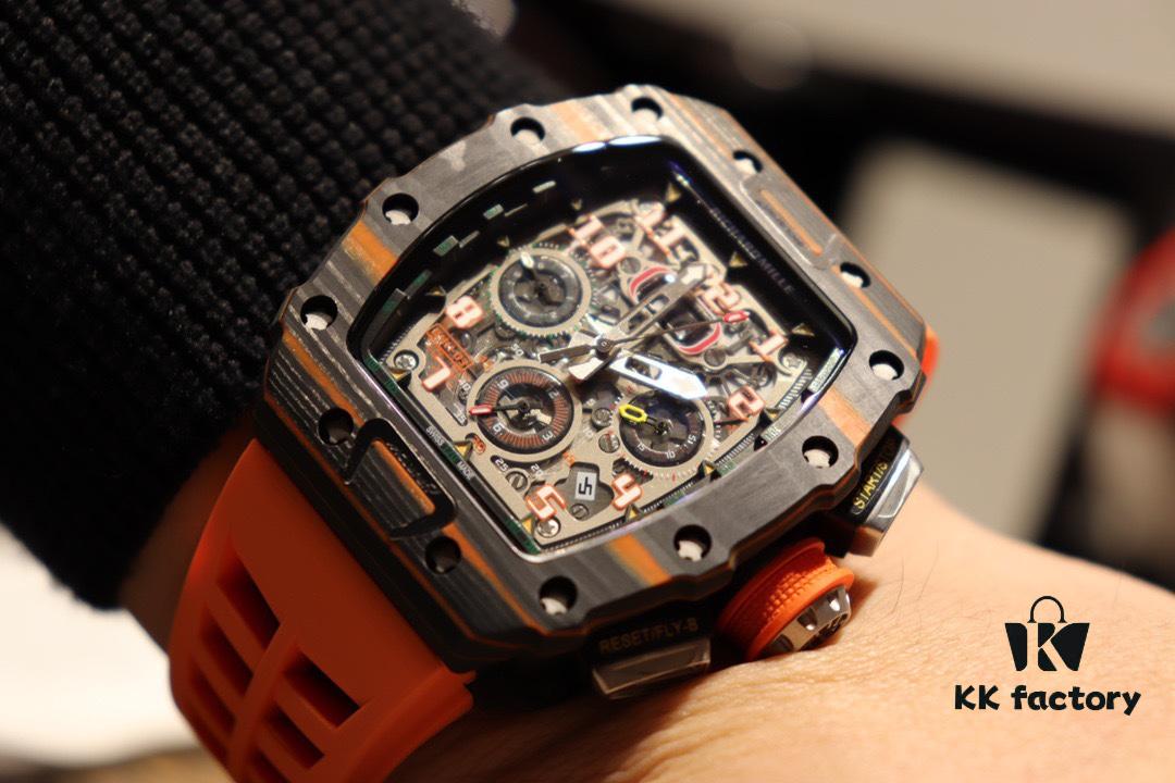 6931a837ccd8ab3d7af9ca2a Richard Mille RM11-03 Elevated to Artistic Excellence, Premium Carbon Fiber Case with Grand Date, Chronograph, Flyback/Reverse Jump Multi-Function Automatic Movement, Imported Rubber Strap with Original Folding Clasp, 50x40mm – Exemplifying Richard Mill's Luxury and Timeless Heritage