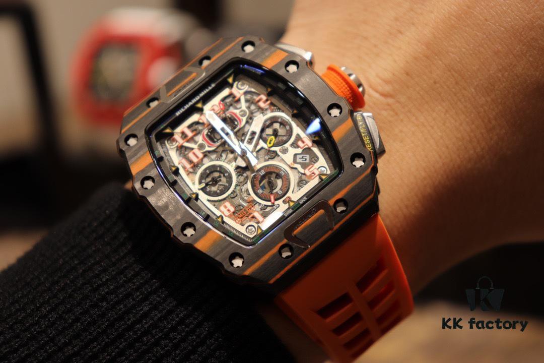 6931a837ccd8ab3d7af9ca2b Richard Mille RM11-03 Elevated to Artistic Excellence, Premium Carbon Fiber Case with Grand Date, Chronograph, Flyback/Reverse Jump Multi-Function Automatic Movement, Imported Rubber Strap with Original Folding Clasp, 50x40mm – Exemplifying Richard Mill's Luxury and Timeless Heritage