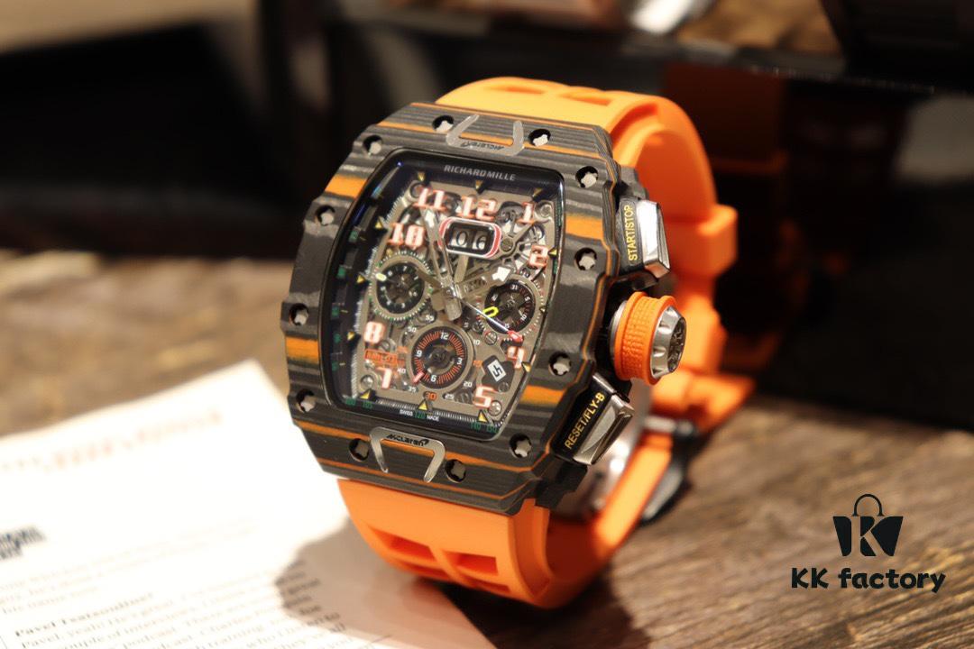 6931a837ccd8ab3d7af9ca2c Richard Mille RM11-03 Elevated to Artistic Excellence, Premium Carbon Fiber Case with Grand Date, Chronograph, Flyback/Reverse Jump Multi-Function Automatic Movement, Imported Rubber Strap with Original Folding Clasp, 50x40mm – Exemplifying Richard Mill's Luxury and Timeless Heritage