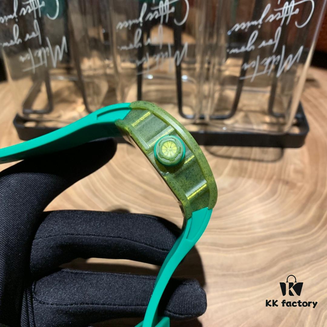 6931a838ccd8ab3d7af9ca47 Richard Mille RM59-01 in Imported Green-Yellow Special Polymer, Skeleton Automatic Movement with Mineral Tempered Glass