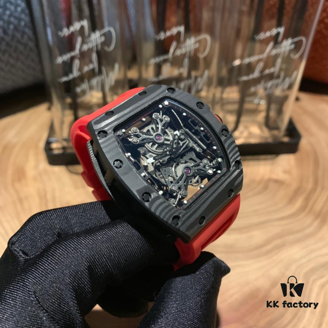 6931a83bccd8ab3d7af9ca7c Richard Mille RM50-27-01 Carbon Fiber High-End Quality with Original Imported Mechanical Movement