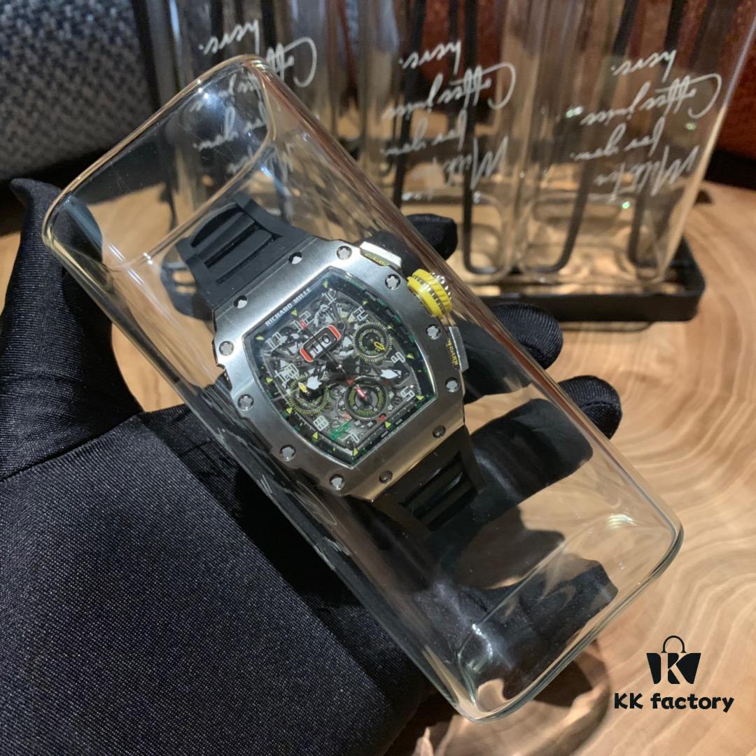 Richard Mille RM011 Elevated to a New Level of Artistry, Perfect Craftsmanship with Large Date Chronograph Flyback/Retour Envol Multi-Function Automatic Mechanical Movement Based on ETA7750