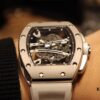 6931a83cccd8ab3d7af9ca8b Richard Mille RM61-01 Skeleton Design Never Stops Advancing Beyond Traditional Watchmaking Natural Rubber Genuine Folding Clasp Imported Citizen Mechanical Movement Makes This Watch a Revolutionary Legend in the Wristwatch World