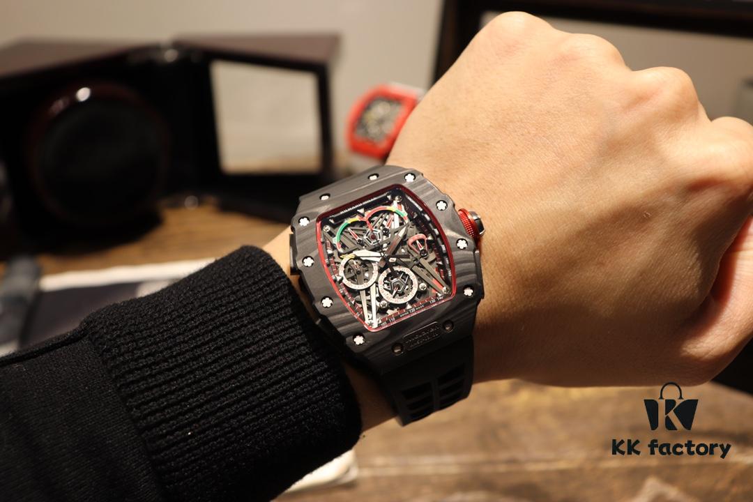 6931a83dccd8ab3d7af9ca92 Richard Mille Richard Miller Watch with Carbon Fiber Case, 43*50mm, Waterproof Strap with Original Folding Clasp, Bold and Unique Dial Design for the Individual