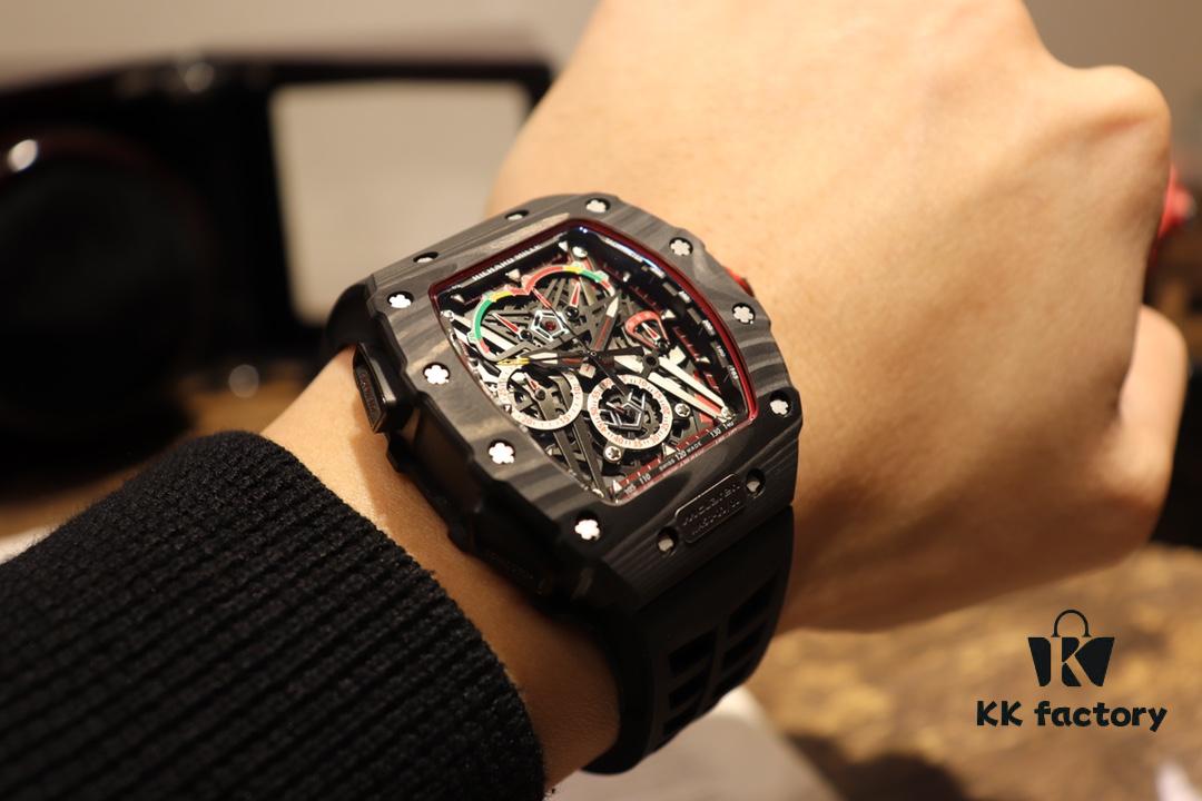 6931a83dccd8ab3d7af9ca93 Richard Mille Richard Miller Watch with Carbon Fiber Case, 43*50mm, Waterproof Strap with Original Folding Clasp, Bold and Unique Dial Design for the Individual
