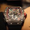 6931a83dccd8ab3d7af9ca94 Richard Mille Richard Miller Watch with Carbon Fiber Case, 43*50mm, Waterproof Strap with Original Folding Clasp, Bold and Unique Dial Design for the Individual