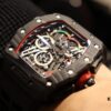 6931a83dccd8ab3d7af9ca97 Richard Mille Richard Miller Watch with Carbon Fiber Case, 43*50mm, Waterproof Strap with Original Folding Clasp, Bold and Unique Dial Design for the Individual