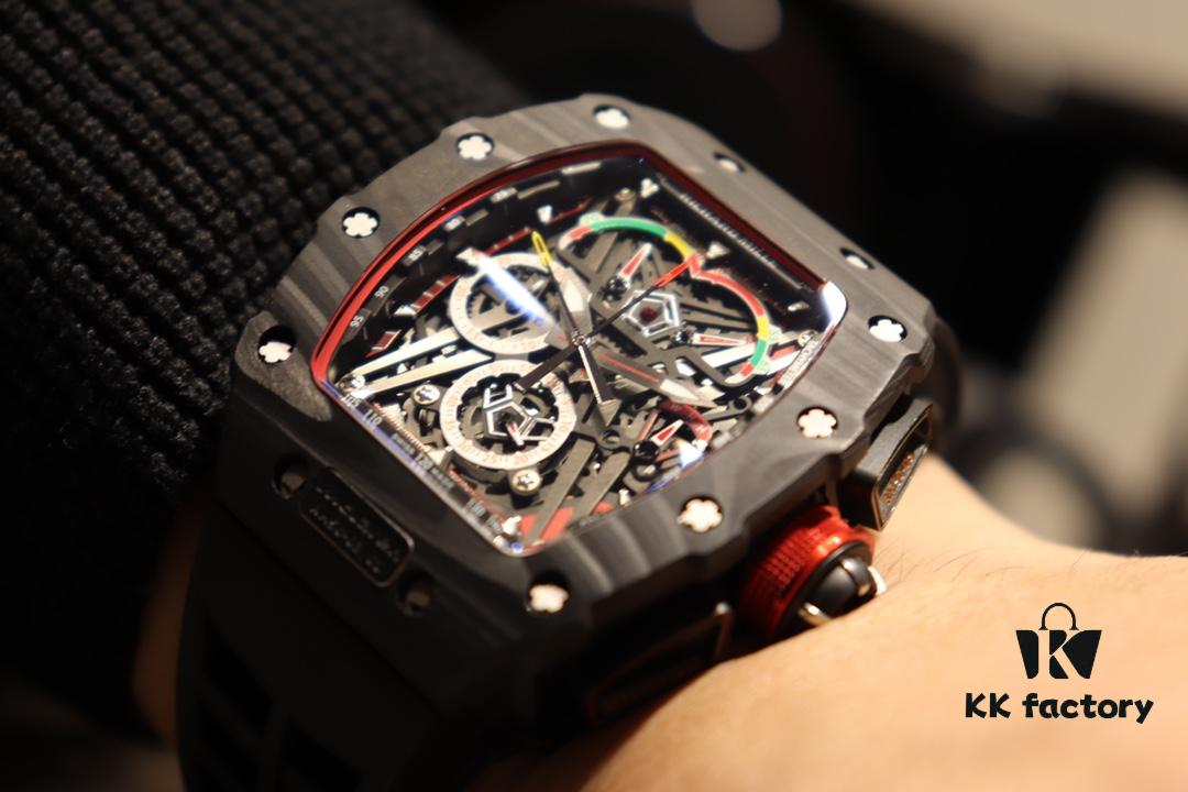 6931a83dccd8ab3d7af9ca97 Richard Mille Richard Miller Watch with Carbon Fiber Case, 43*50mm, Waterproof Strap with Original Folding Clasp, Bold and Unique Dial Design for the Individual