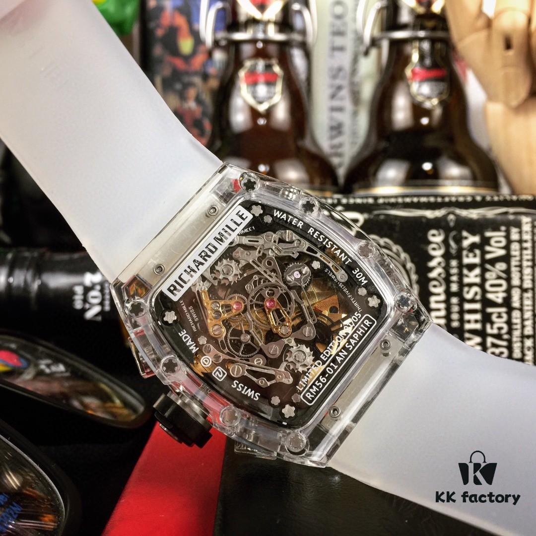 6931a83eccd8ab3d7af9ca9f Richard Mille RM011-FM Series Limited Edition Fully Transparent Multi-Function Mechanical Watch