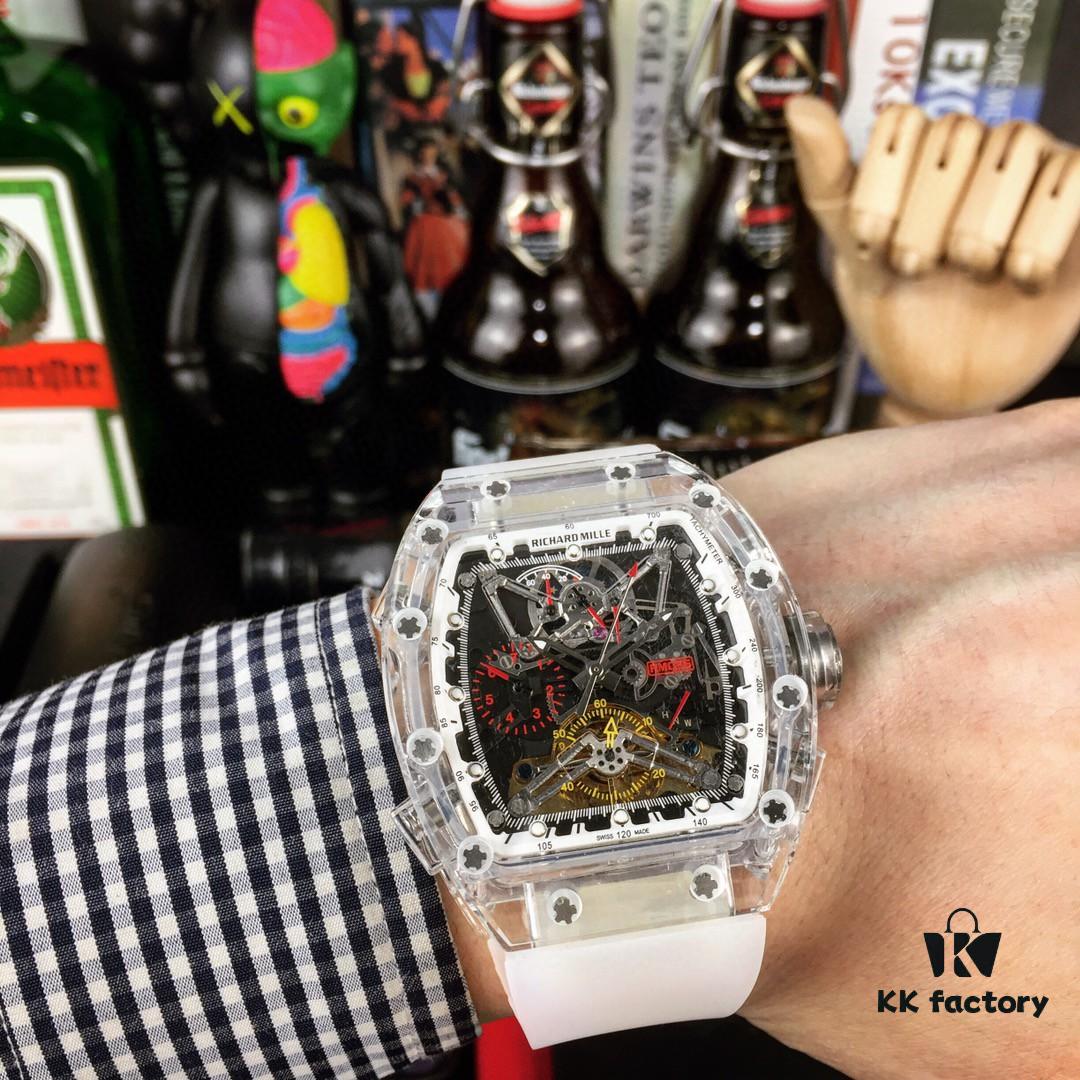 6931a83eccd8ab3d7af9caa0 Richard Mille RM011-FM Series Limited Edition Fully Transparent Multi-Function Mechanical Watch
