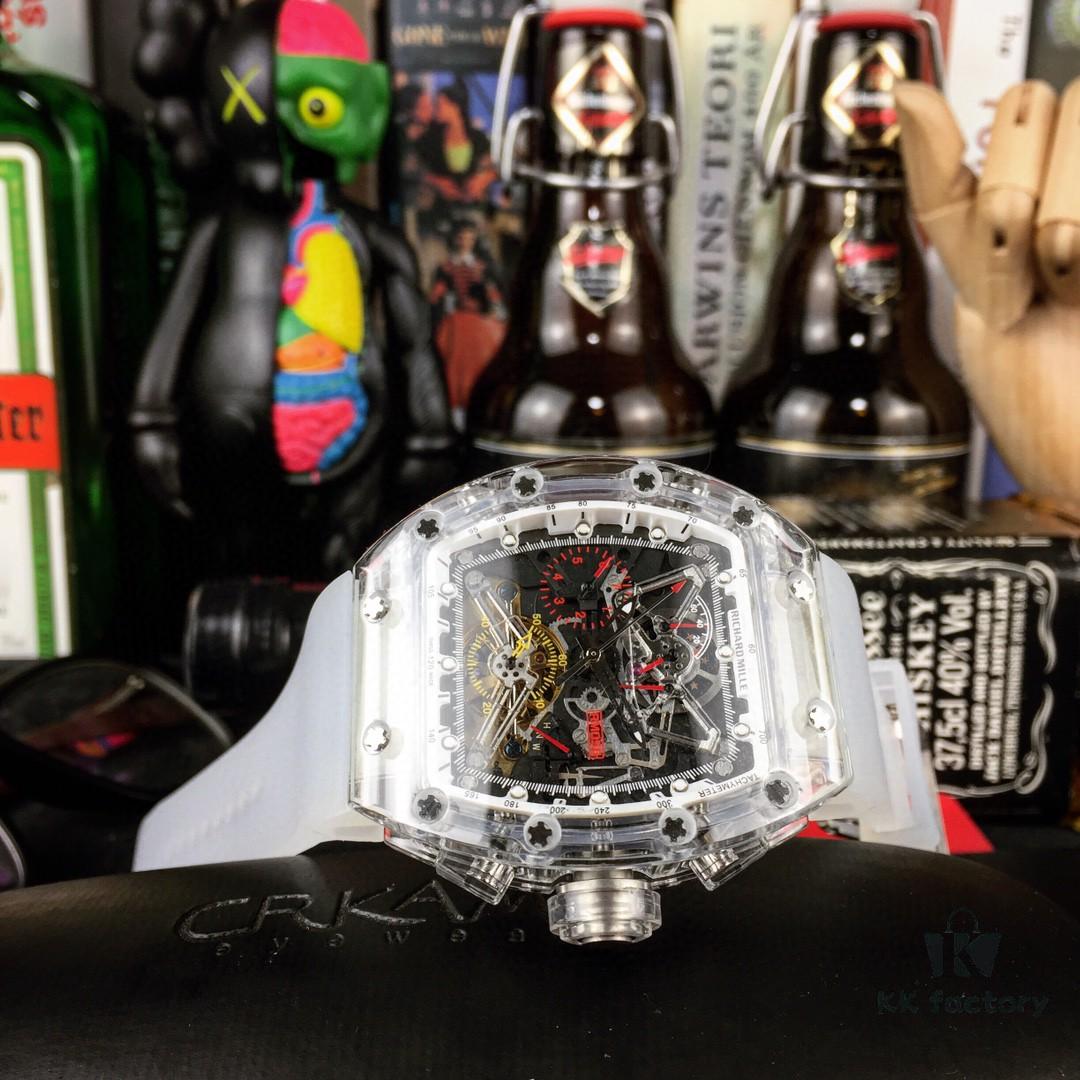 6931a83eccd8ab3d7af9caa1 Richard Mille RM011-FM Series Limited Edition Fully Transparent Multi-Function Mechanical Watch