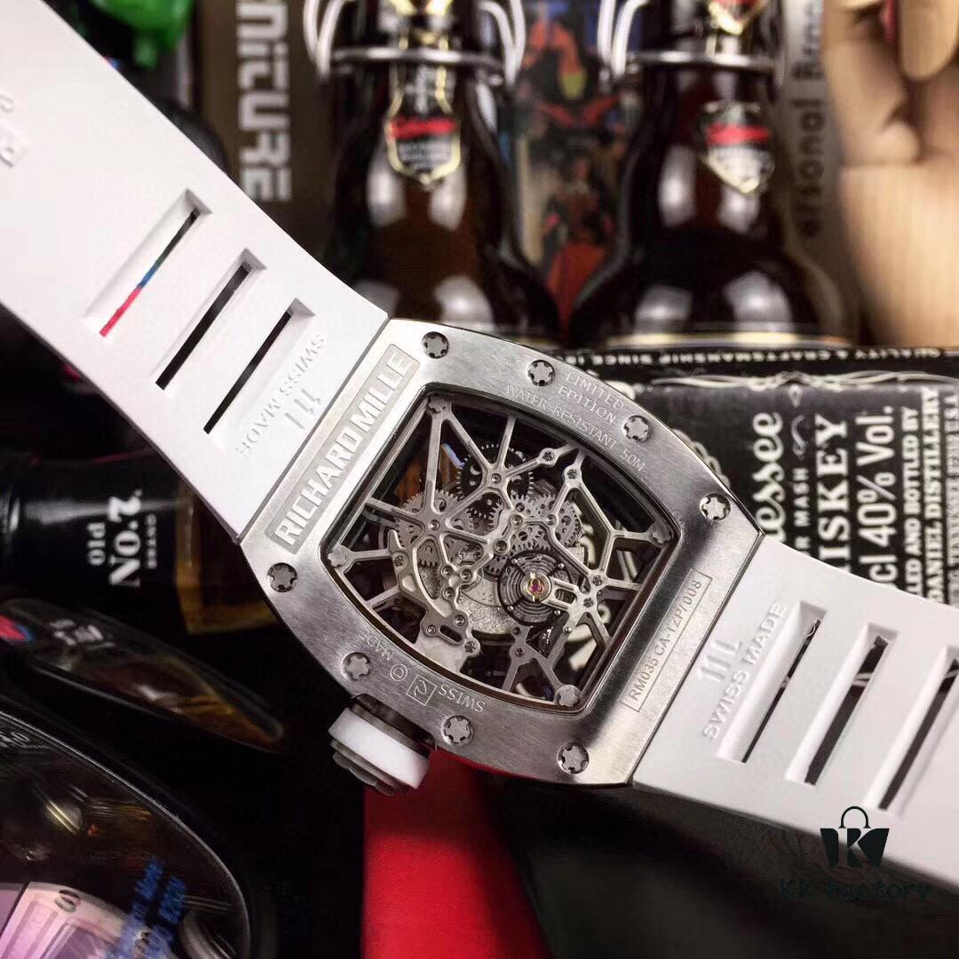 Richard Mille RM035-AMERICA5 Diamond-Paved Case with Anti-Reflective Sapphire Crystal - Premium Replica