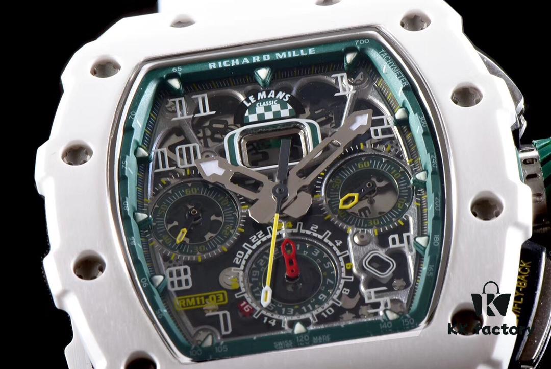 6931a841ccd8ab3d7af9cad2 KV Taiwan Factory Masterpiece, Strong Debut: Richard Mille RM011-03LMC Ceramic Watch, Classic Racing Series