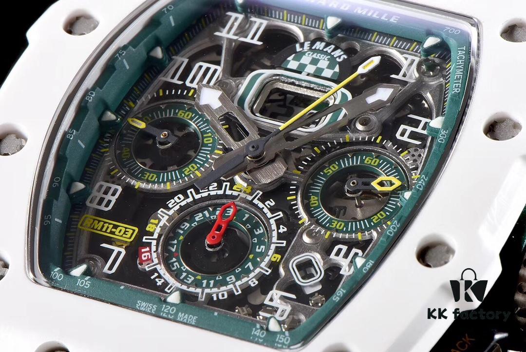 6931a841ccd8ab3d7af9cad4 KV Taiwan Factory Masterpiece, Strong Debut: Richard Mille RM011-03LMC Ceramic Watch, Classic Racing Series